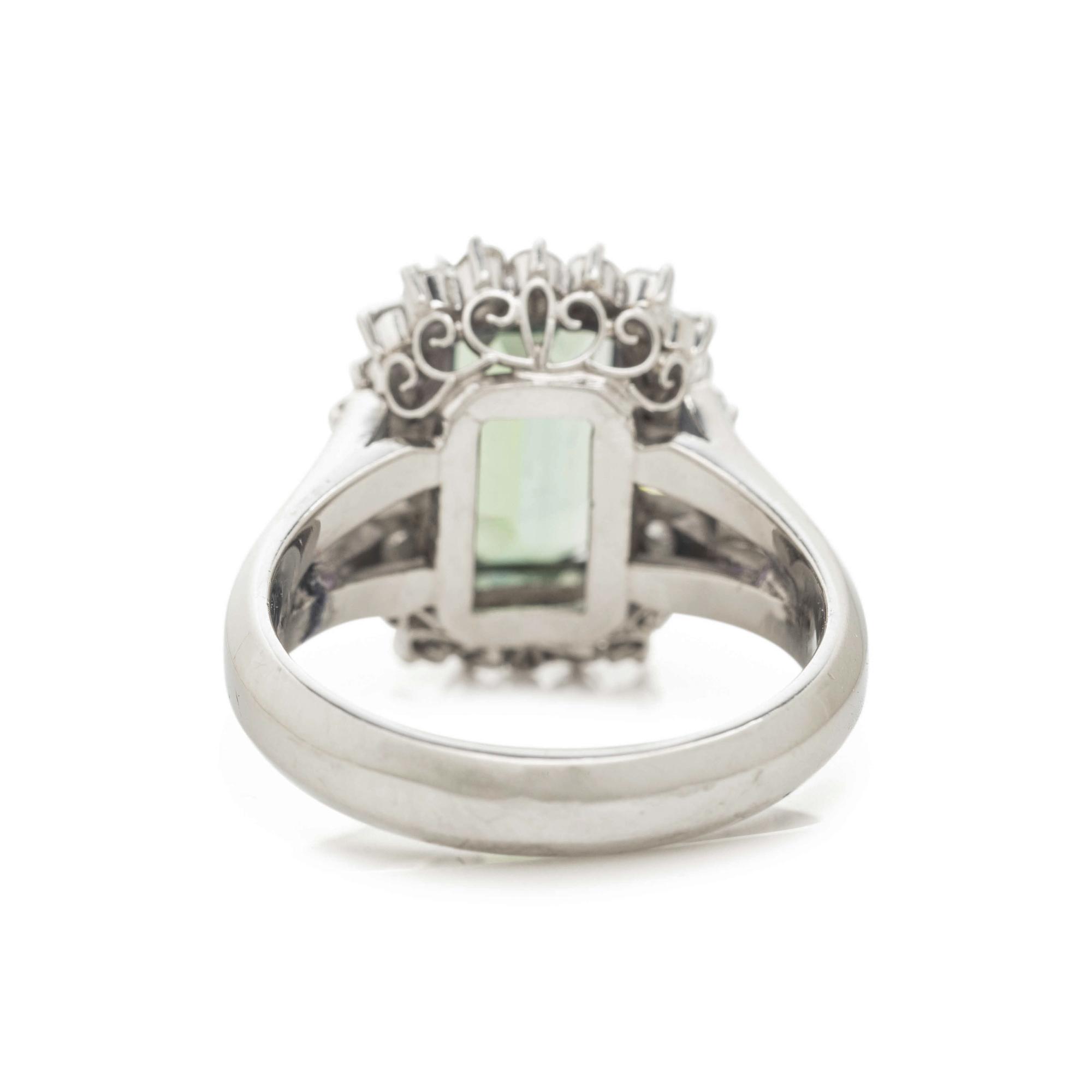 ZOISITE AND DIAMOND RING
