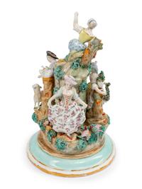 A Continental Porcelain Figural Group