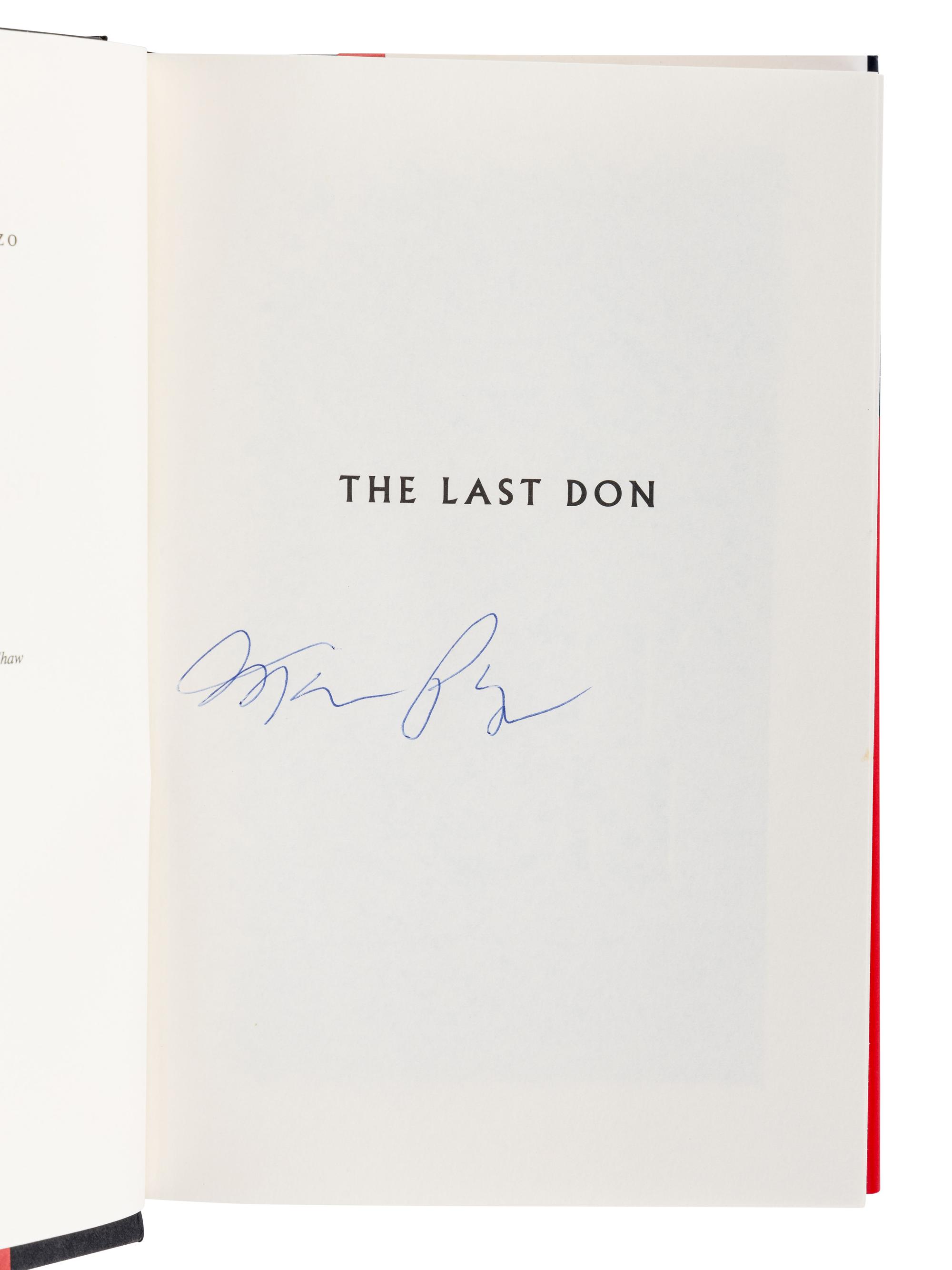 PUZO, Mario (1920-1998). A group of 5 works by Puzo, MOST FIRST EDITION, comprising: