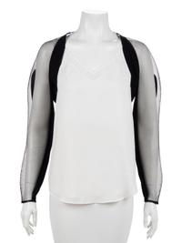 Geoffrey Beene Black Wool and Horsehair Bolero, Spring 1995