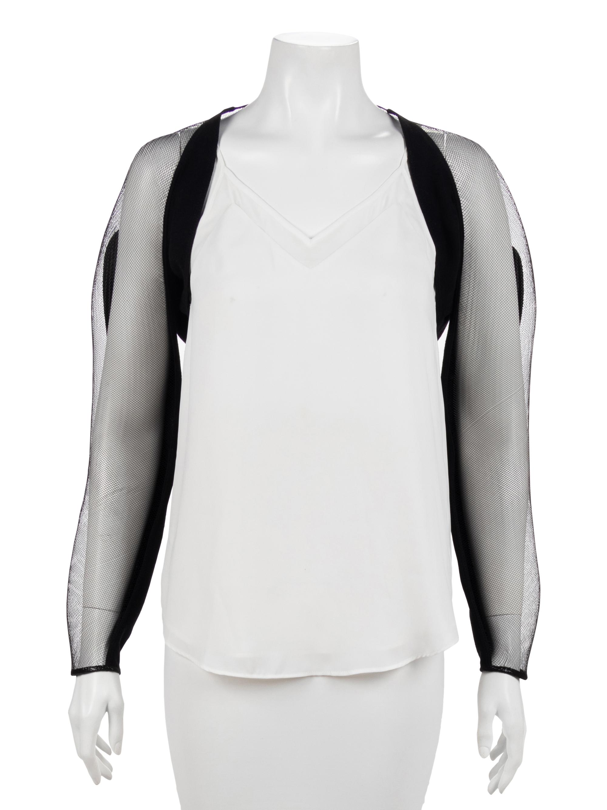 Geoffrey Beene Black Wool and Horsehair Bolero, Spring 1995
