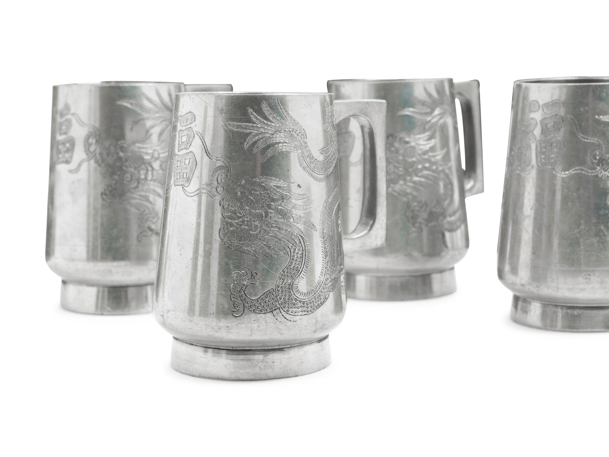 14 Chinese Pewter Wares