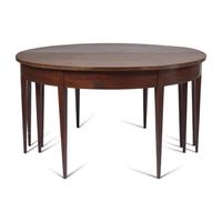 A Federal Inlaid Mahogany Dining Table