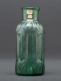 An Early Midwestern Glass Bottle in Green