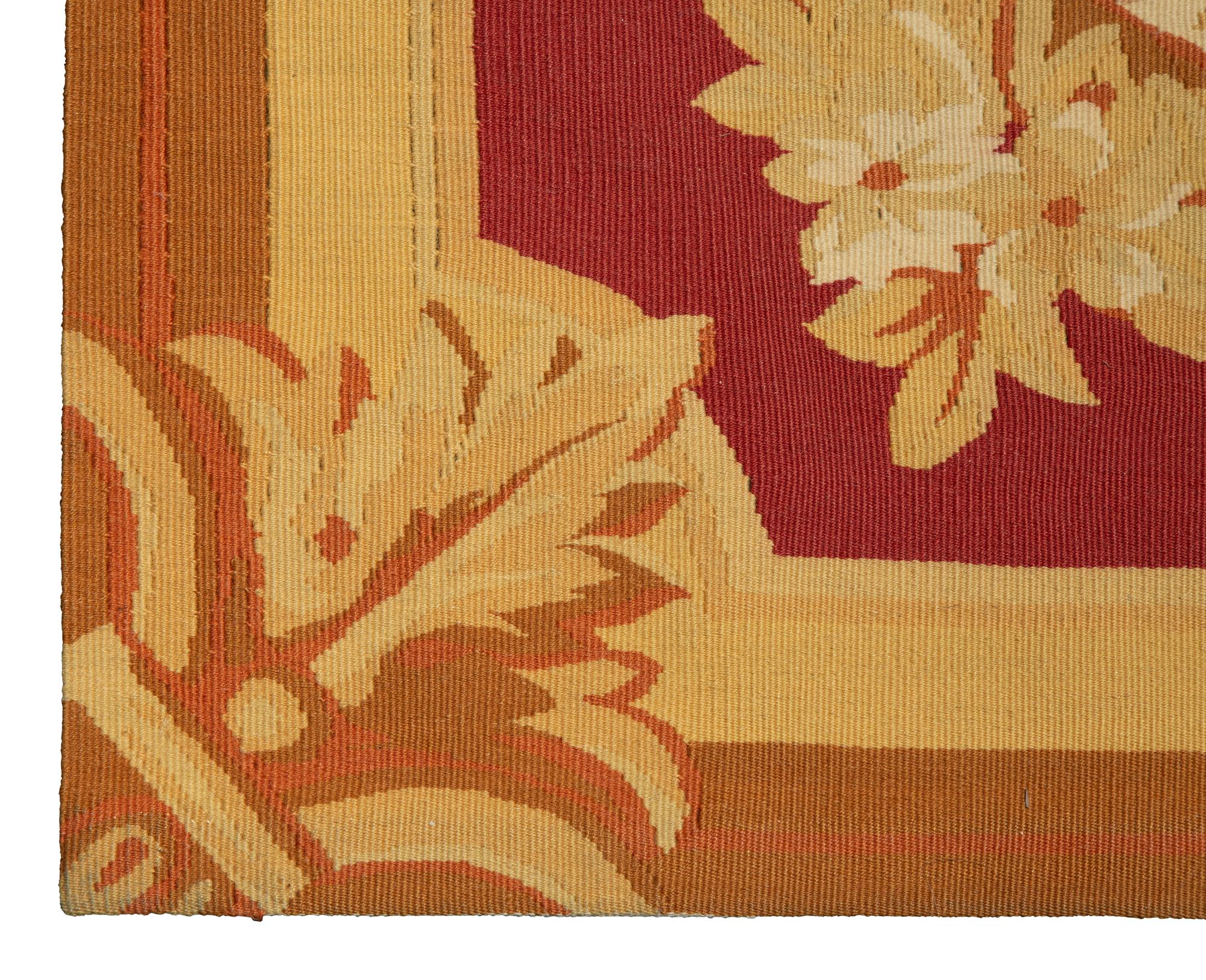 An Aubusson Style Wool Carpet