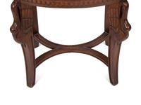 A Louis XVI Style Marble Top Oval Side Table