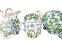 A Meissen Porcelain "Forget Me Not" Tea Service — 19TH CENTURY