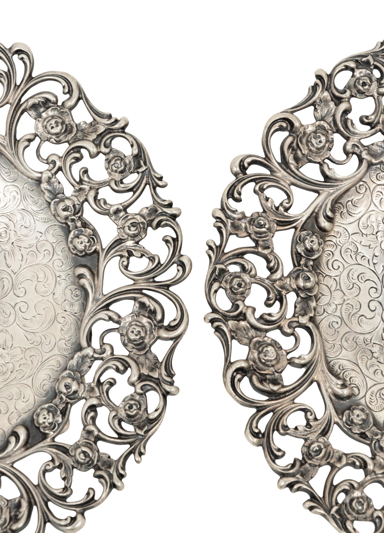 A Pair of American Silver Tazze