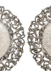 A Pair of American Silver Tazze