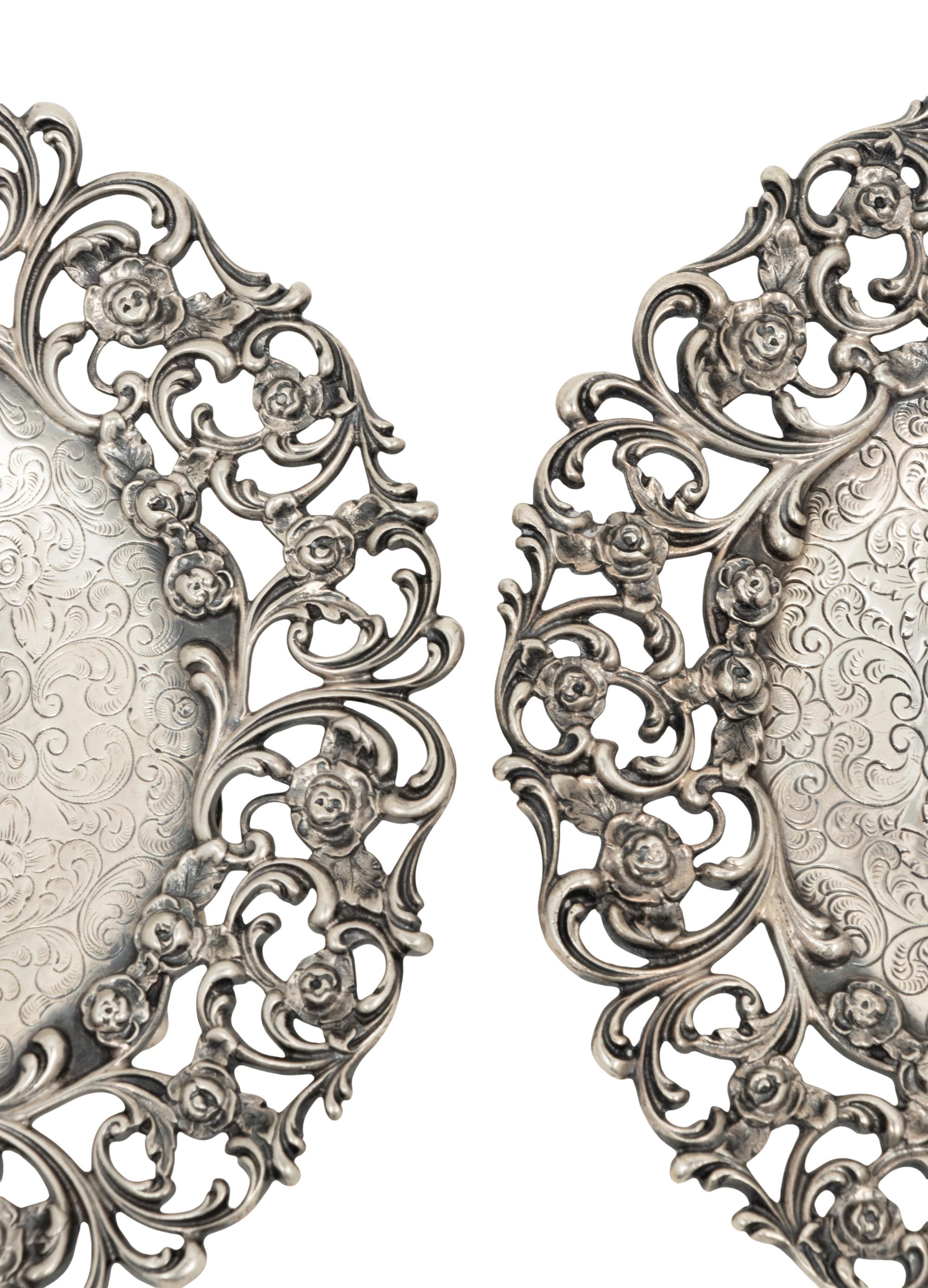 A Pair of American Silver Tazze