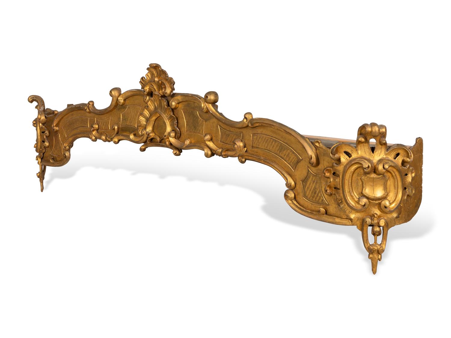 A Large Louis XV Style Carved Giltwood Baldachin