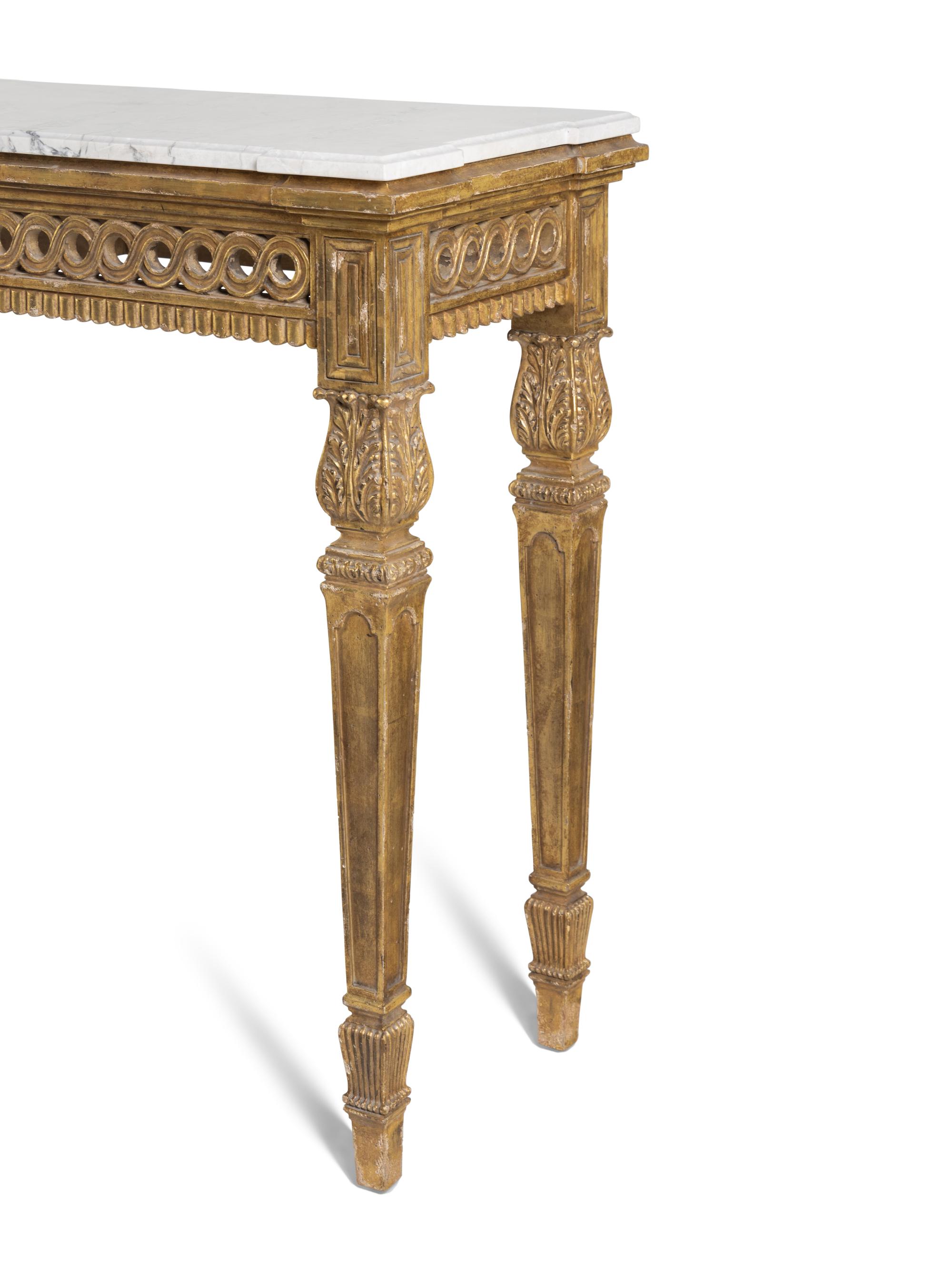A Pair of Ebanista Giovanna Console Tables