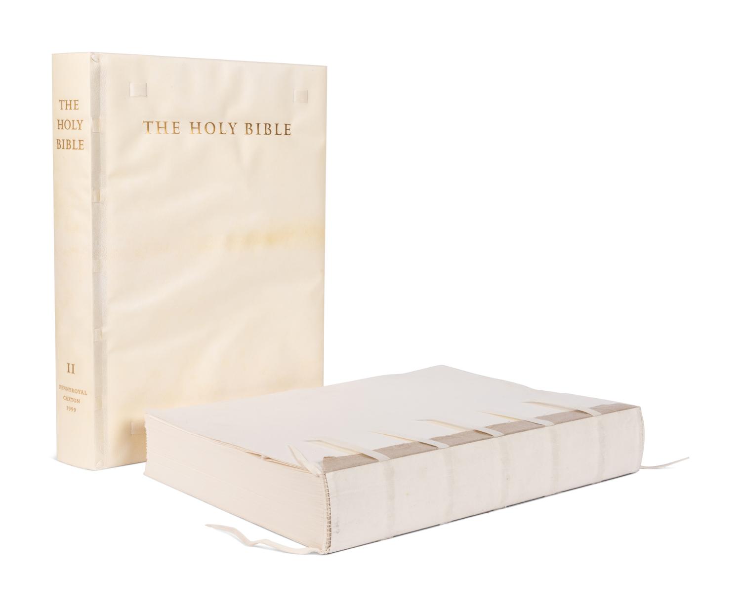 [MOSER, Barry, illustrator]. The Holy Bible. Containing All the Books of the Old and New Testaments . North Hatfield, MA and New York City: Pennyroyal Caxton Press, 1999.