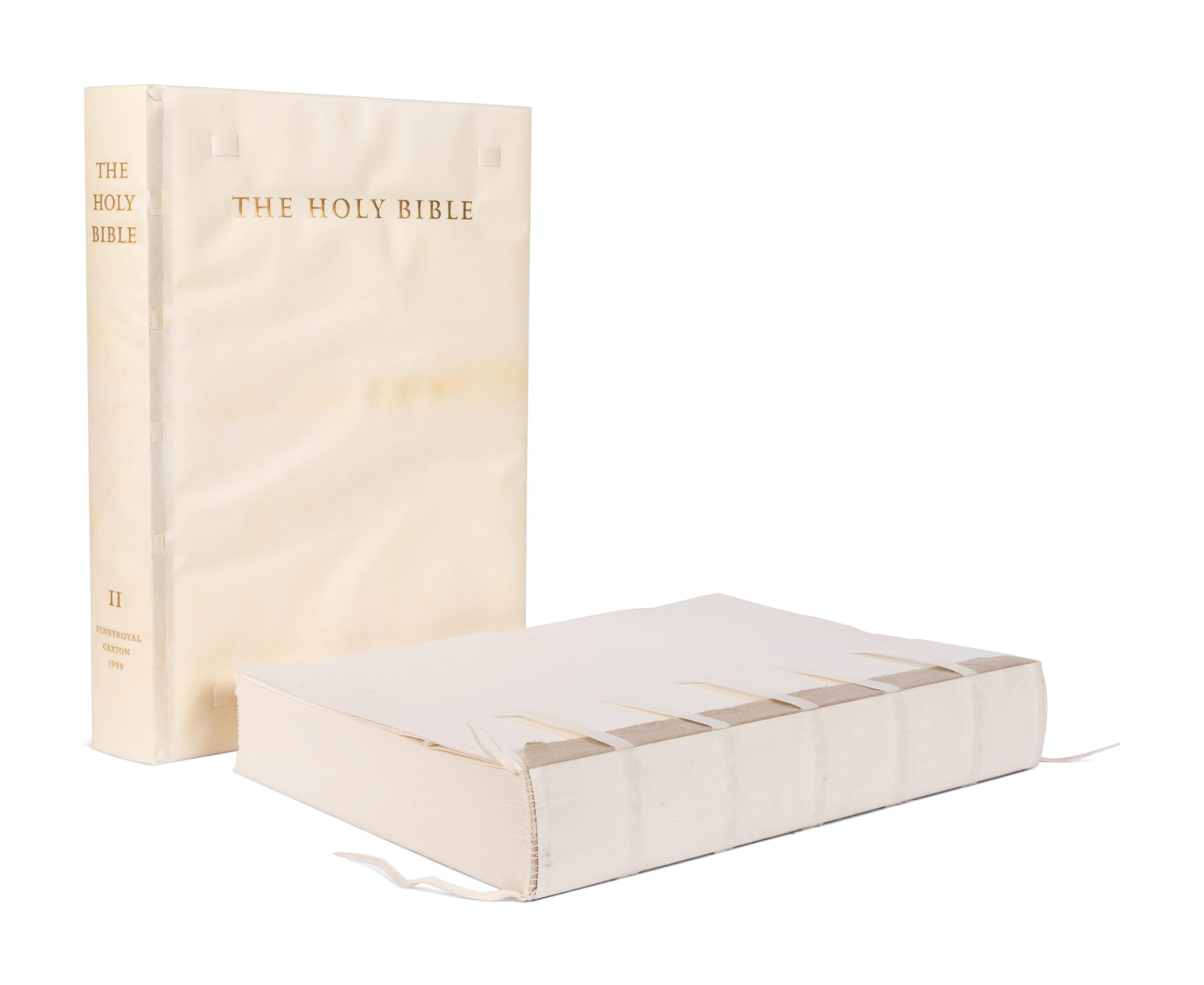 [MOSER, Barry, illustrator]. The Holy Bible. Containing All the Books of the Old and New Testaments . North Hatfield, MA and New York City: Pennyroyal Caxton Press, 1999.