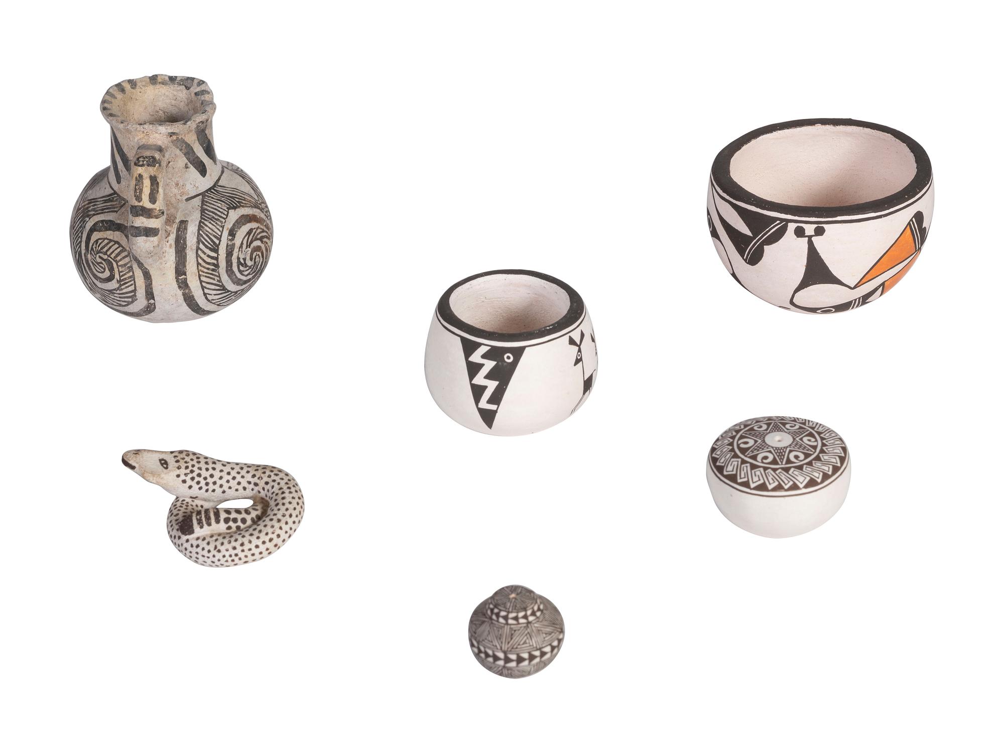 Collection on Miniature Pueblo Pottery