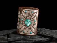 Ingot and Carved Turquoise Ketoh