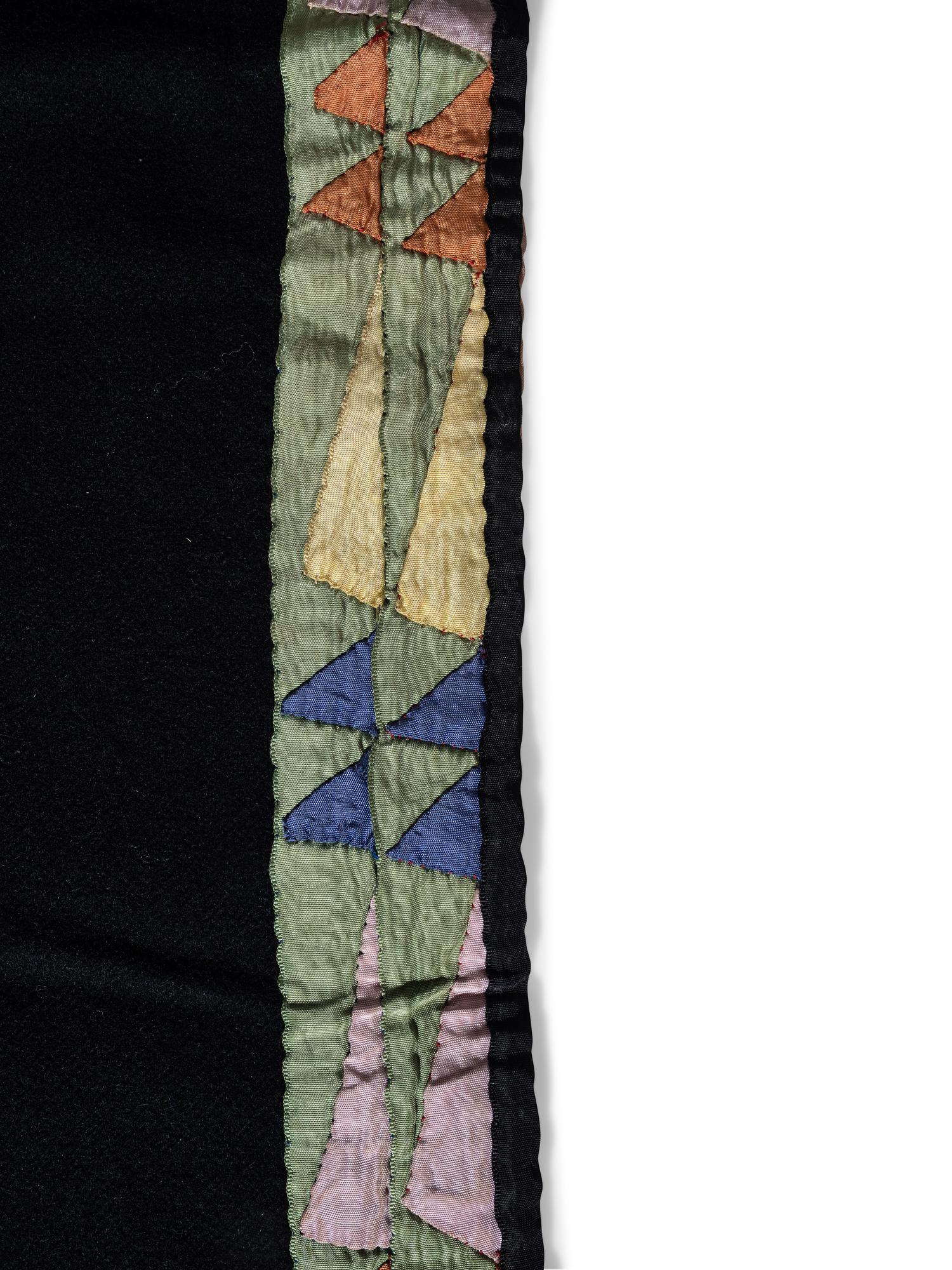 Osage Satin Ribbonwork Wool Leggings