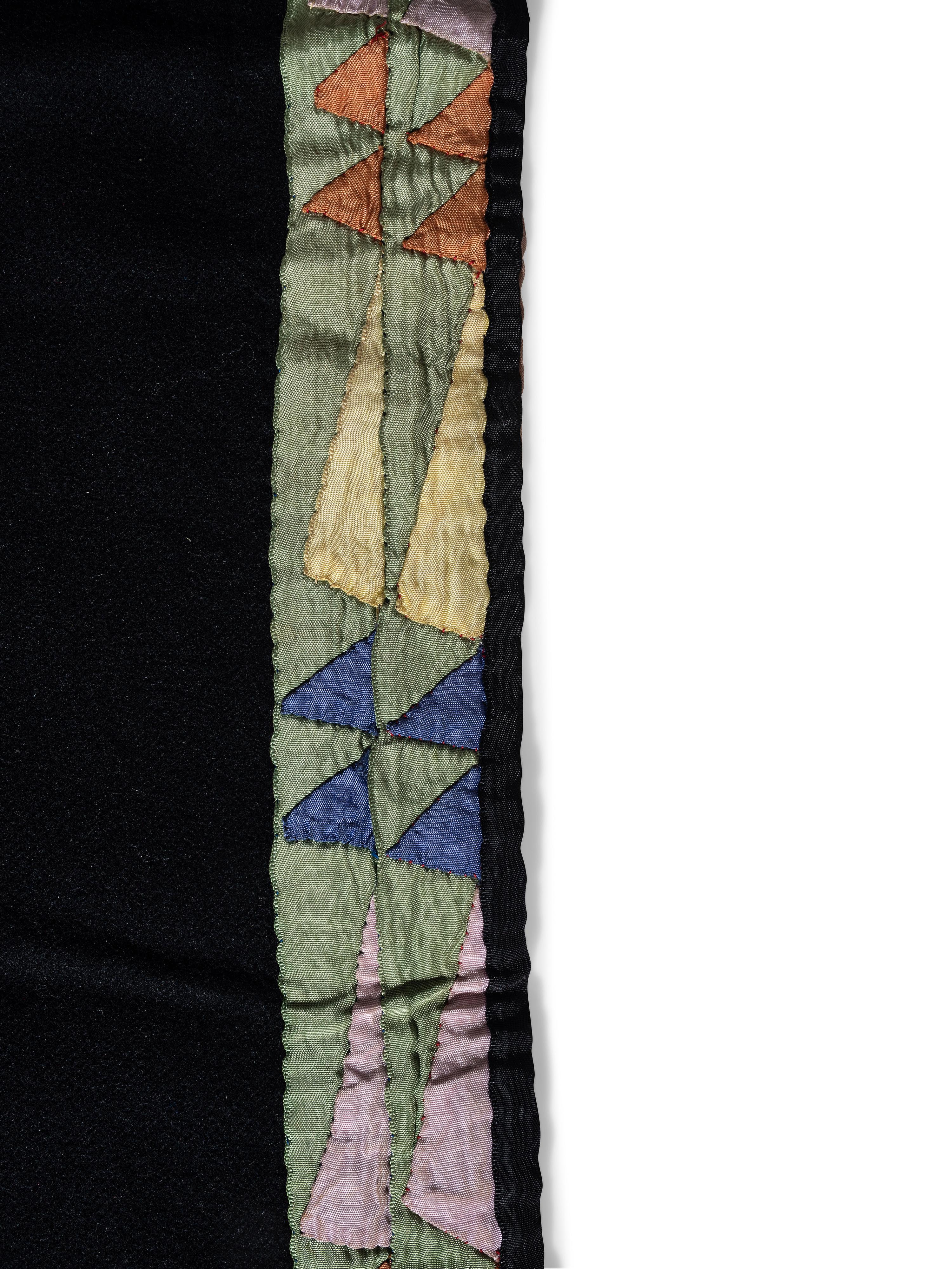 Osage Satin Ribbonwork Wool Leggings