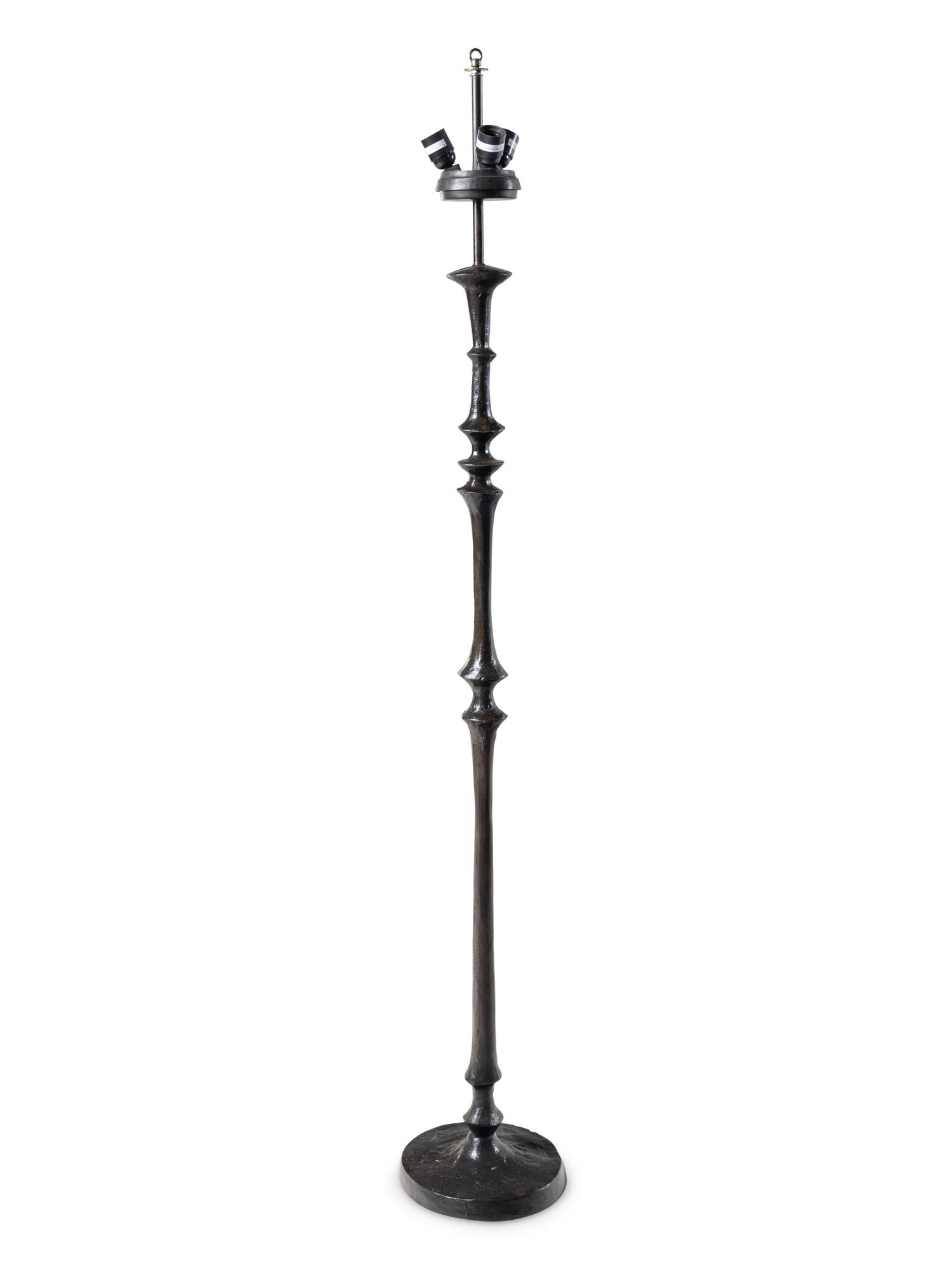 An Alberto Giacometti Style Bronze Floor Lamp