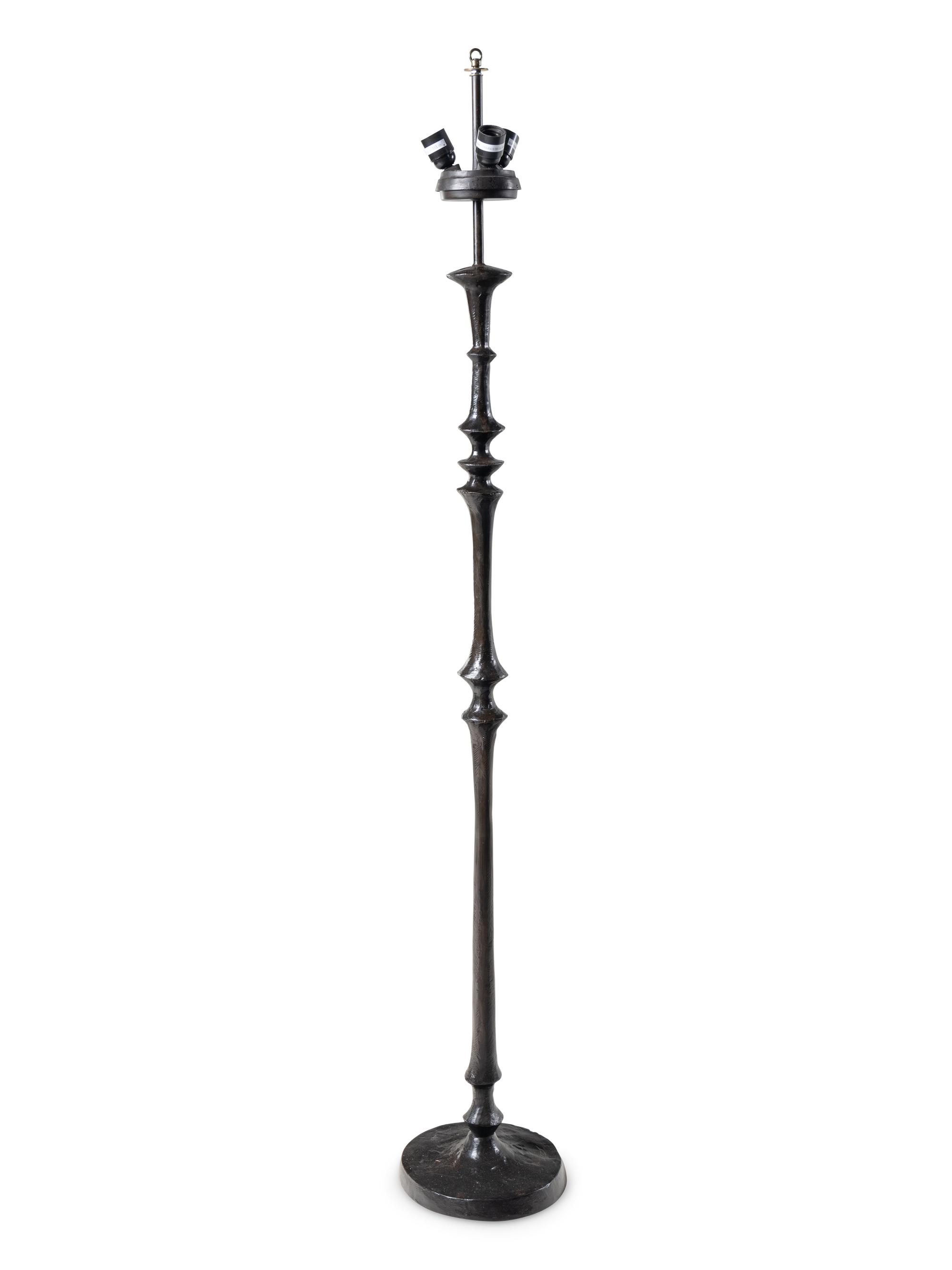 An Alberto Giacometti Style Bronze Floor Lamp