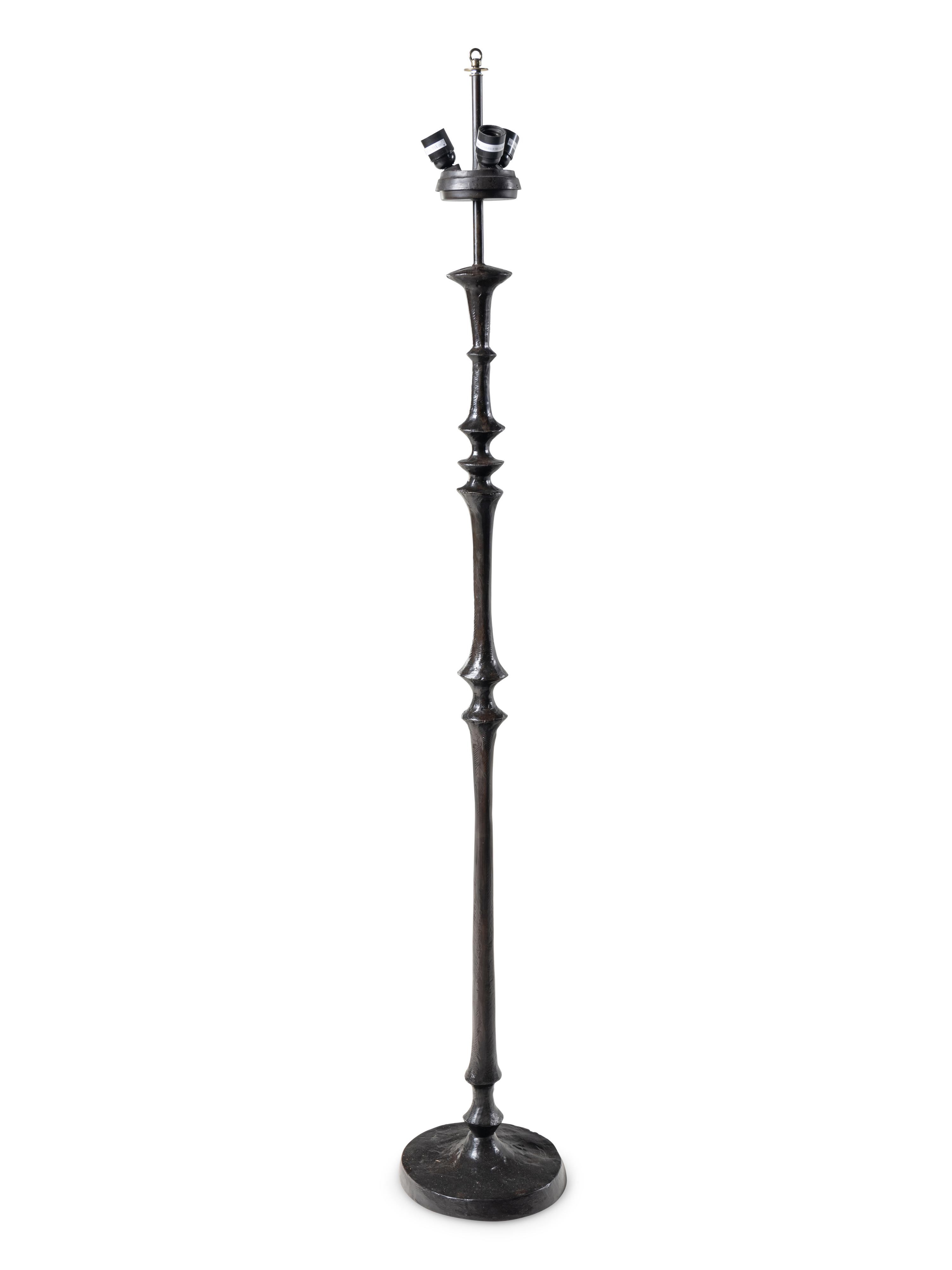 An Alberto Giacometti Style Bronze Floor Lamp