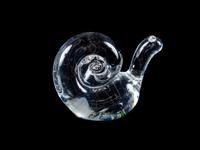 A Steuben Glass Snail Figure