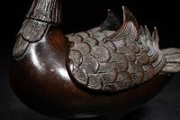 Two Japanese Bronze Incense Burners