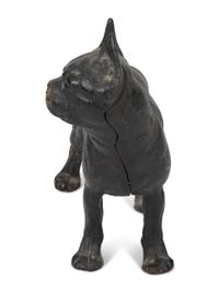 Two American Painted Iron Door Stops