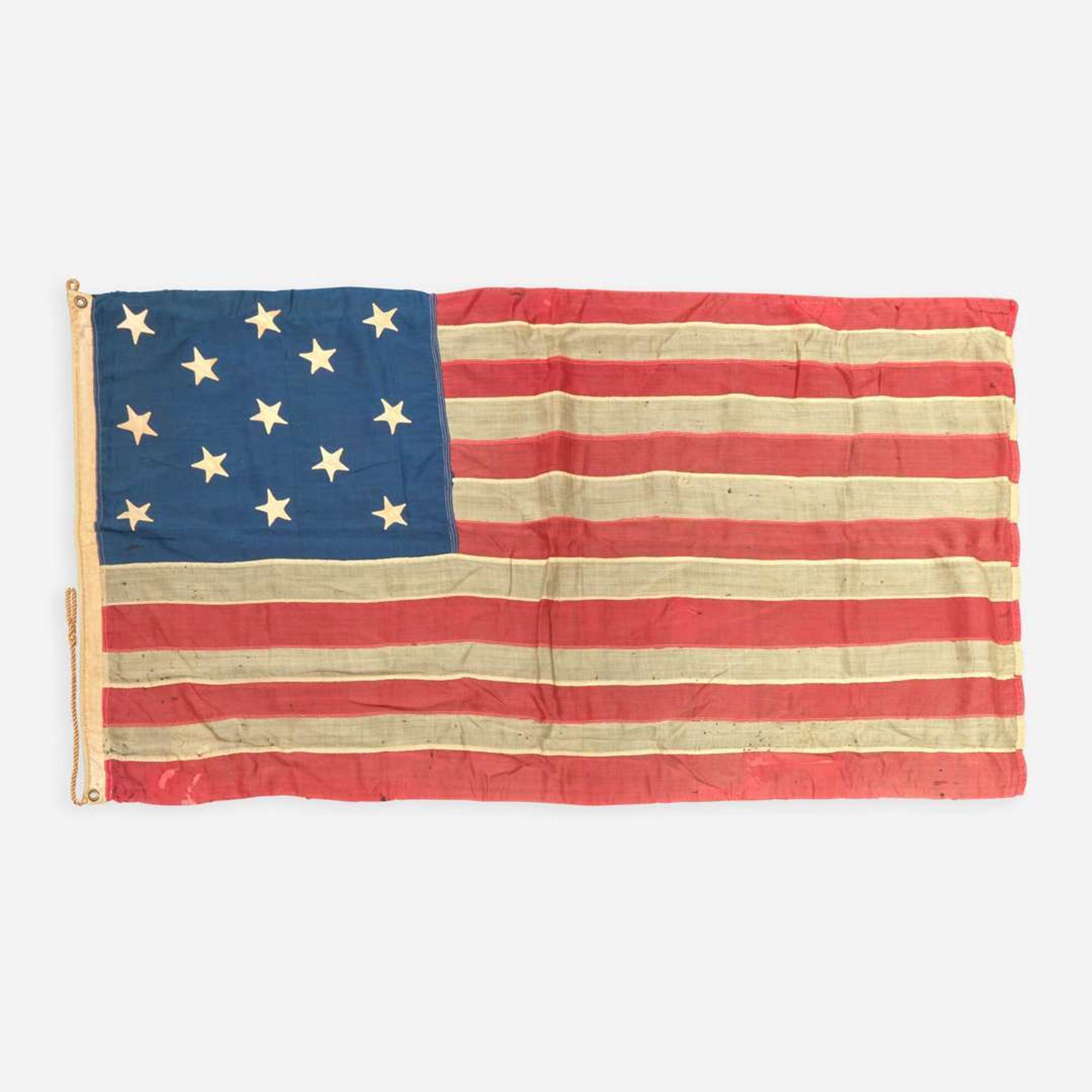 A 13-Star American National Civil War Era Flag 1861-1865