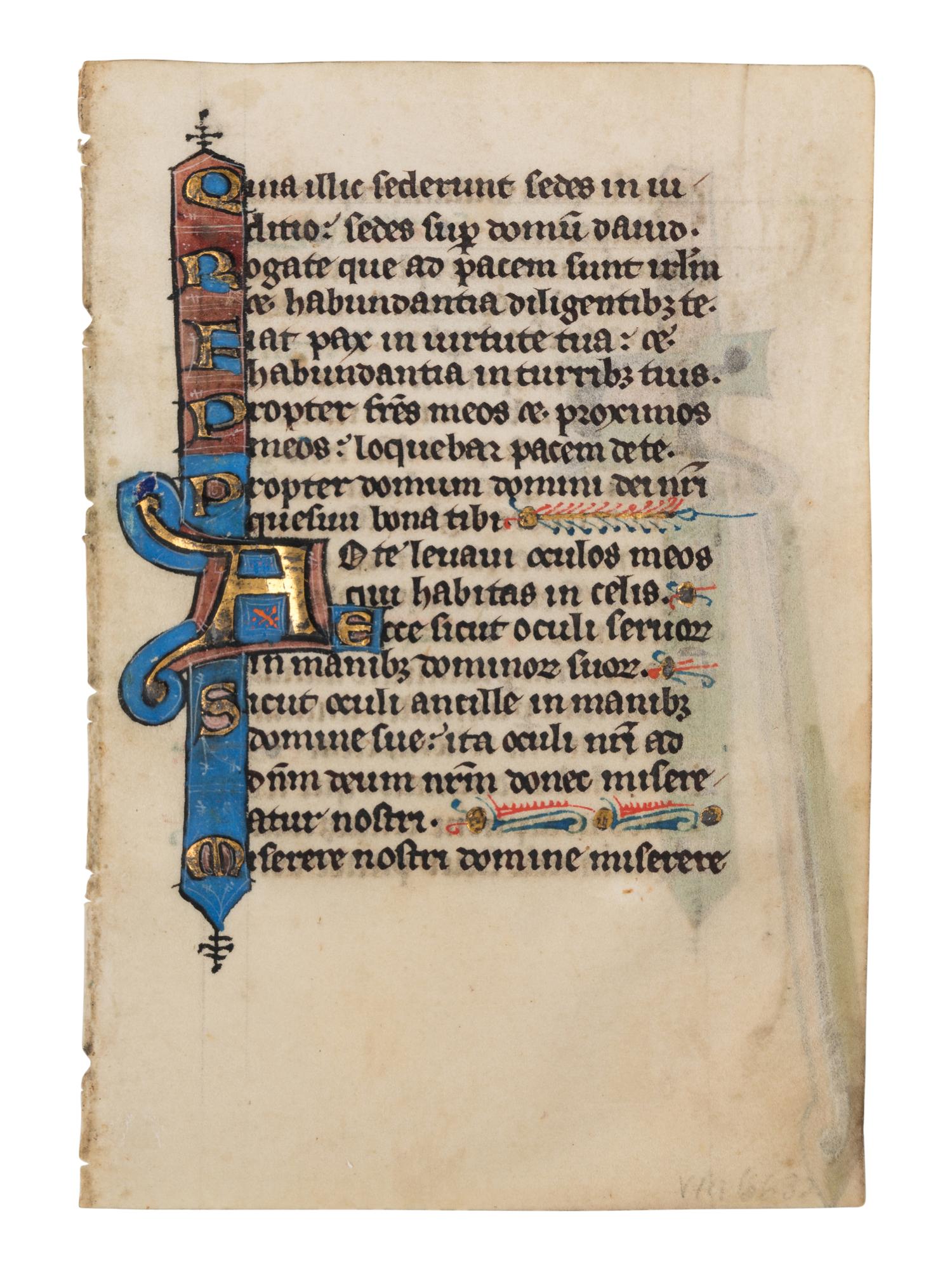 A collection of leaves from Psalter manuscripts, illuminated in Flanders in the first half of the thirteenth century, joined with a group of seventeenth- or eighteenth-century Psalter leaves drawn according to similar models