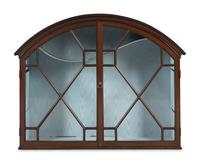 An English Mahogany Hanging Vitrine Cabinet