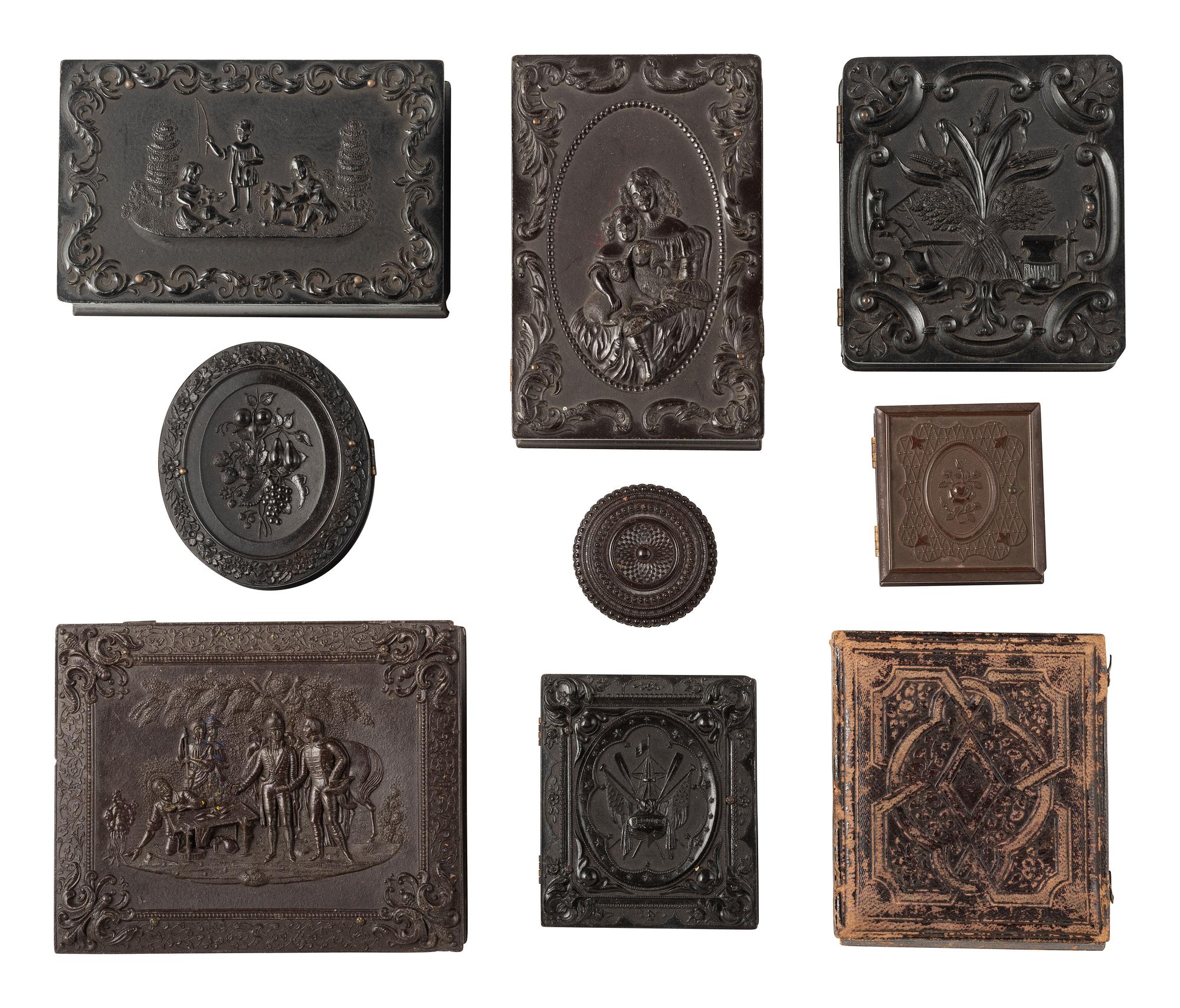 [EARLY PHOTOGRAPHY]. A group of 8 Union cases.
