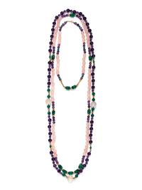 COLLECTION OF GEMSTONE BEAD NECKLACES