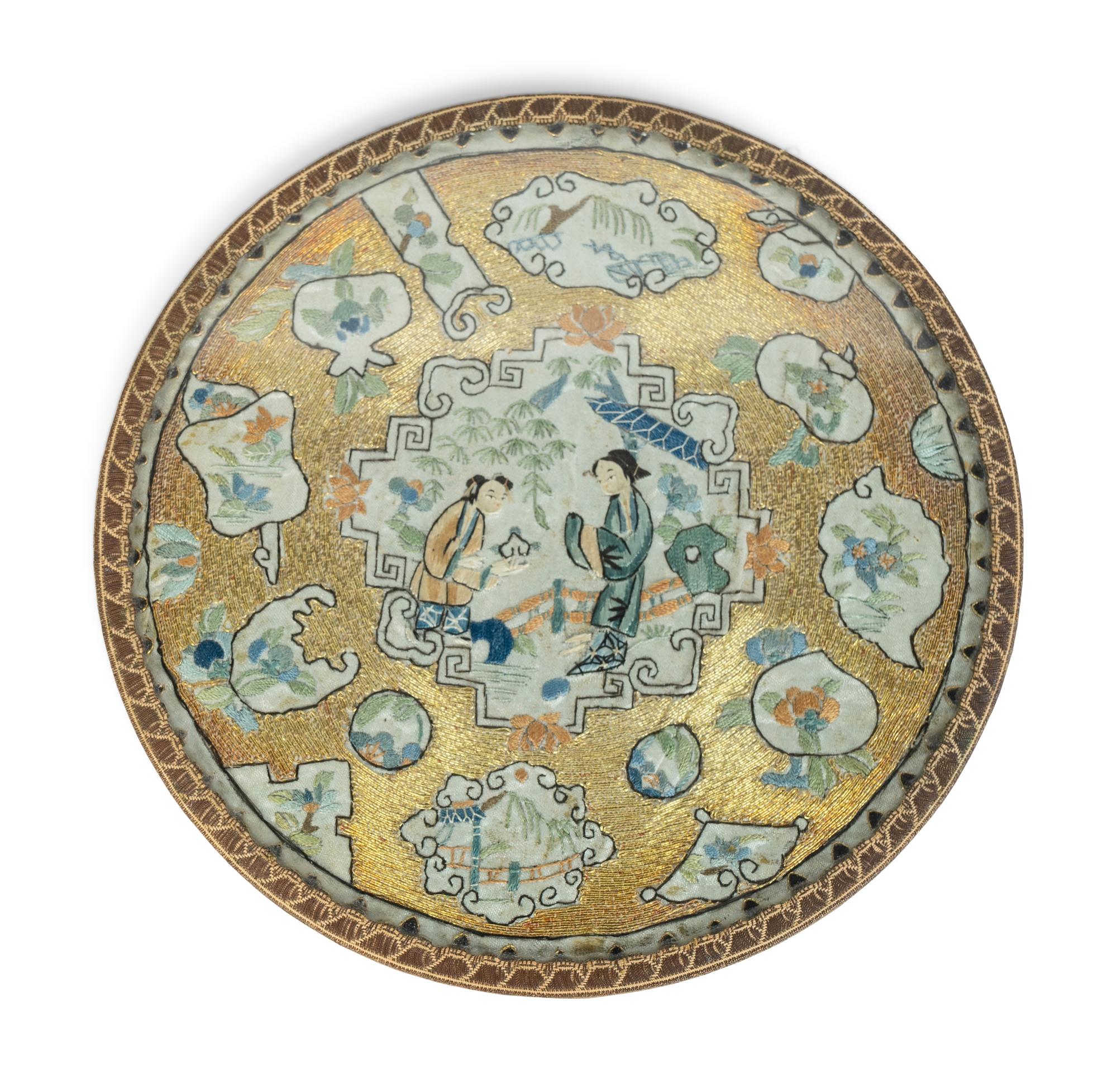 A Chinese Embroidered Roundel — 18TH/19TH CENTURY