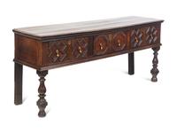 A Charles II Style Oak Sideboard