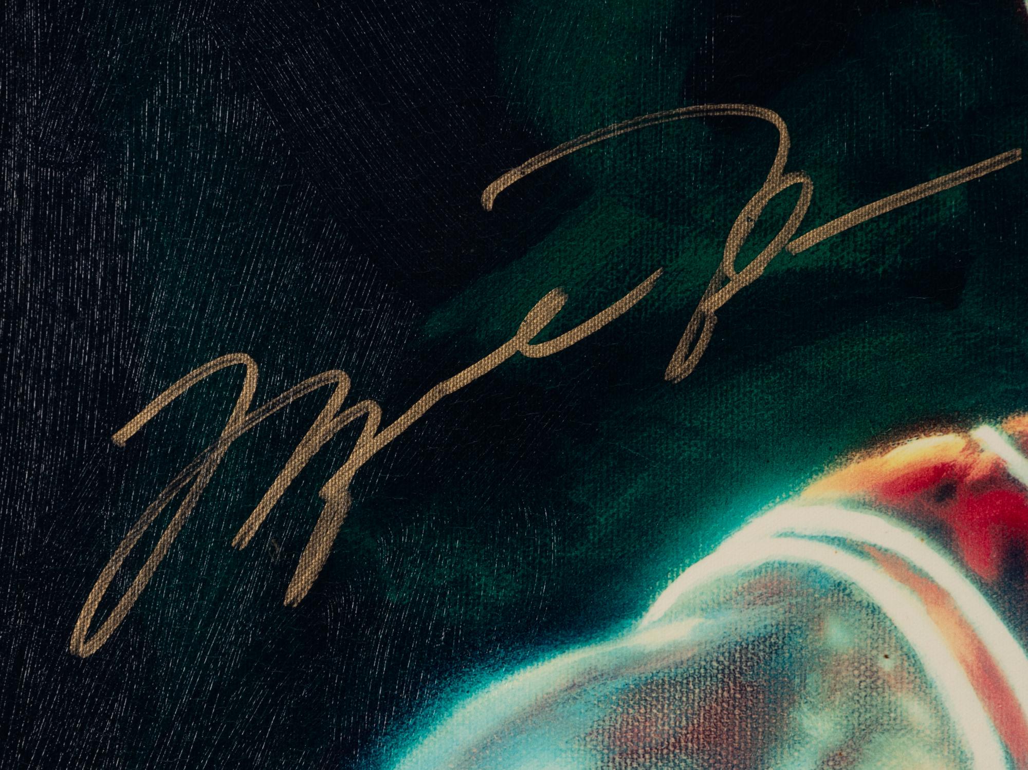 A Michael Jordan Signed Autograph Carlo Beninati "Next Point" Giclee (Upper Deck Authenticated),