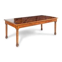 A Diminutive Neoclassical Style Parquetry Center Table