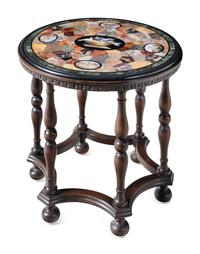 An Italian Micromosaic and Specimen Marble Table