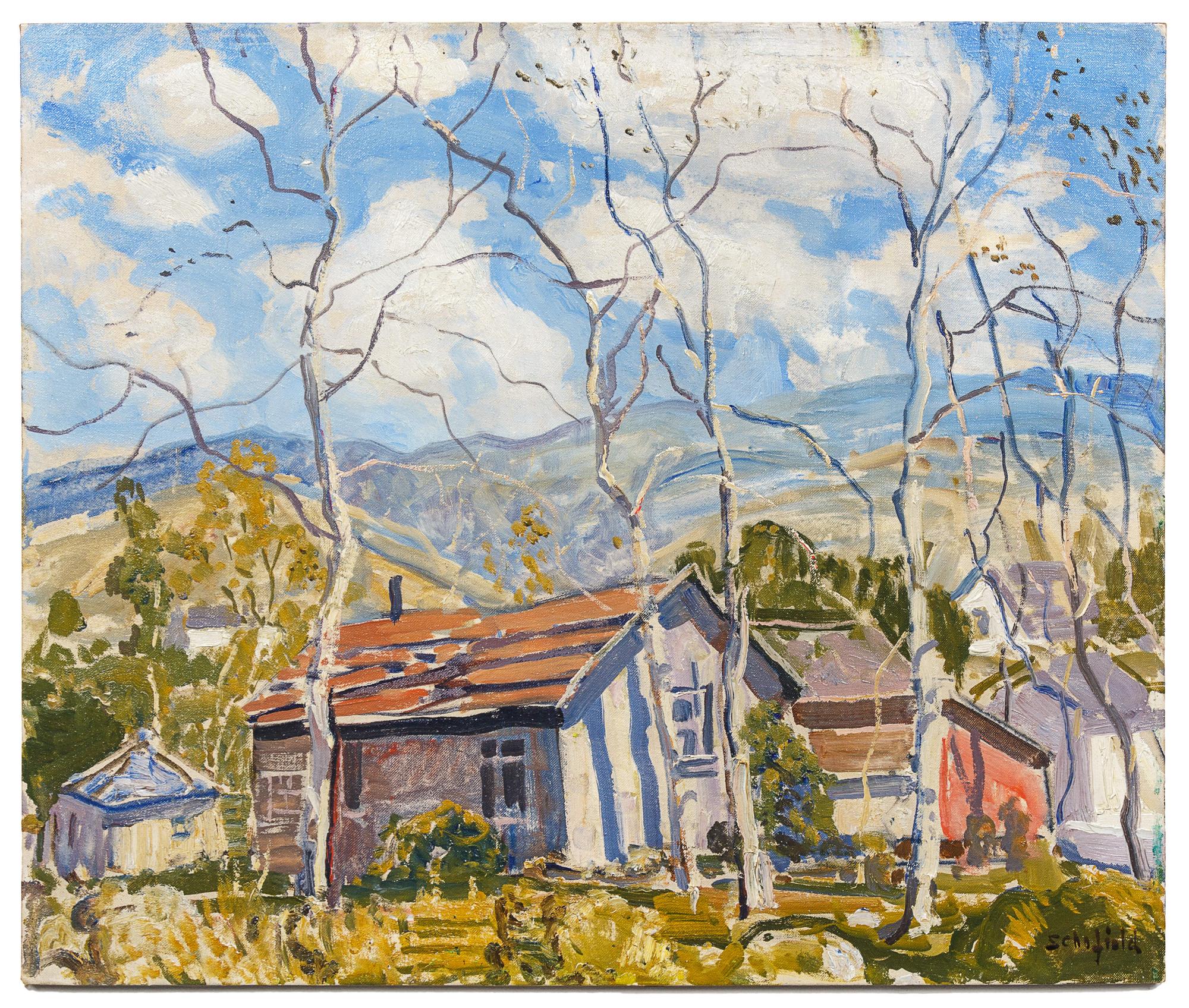 Untitled (Landscape with Barn)