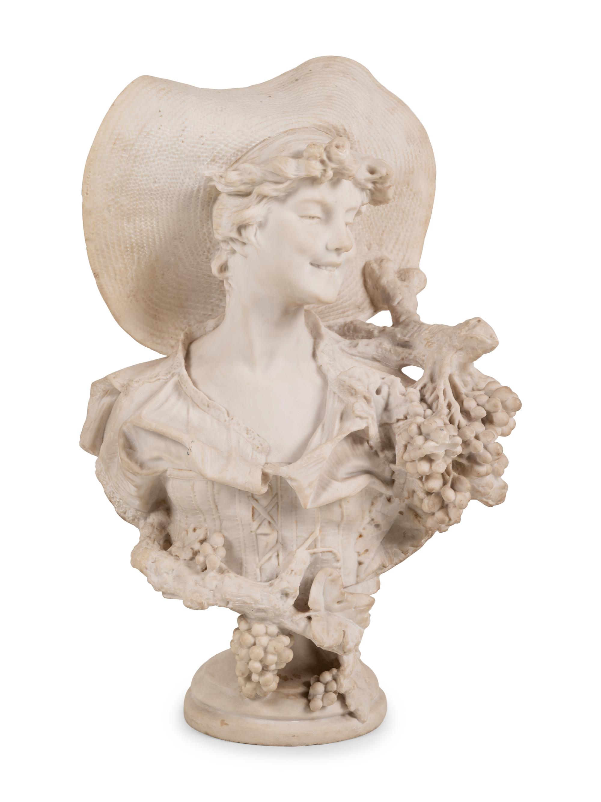 A Composition Bust of a Lady