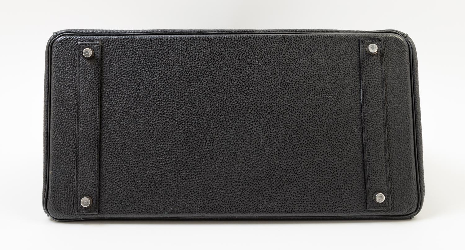 An Hermès Black Togo 40cm Birkin Bag, 16" x 11.25" x 8"; Handle drop: 5.5".