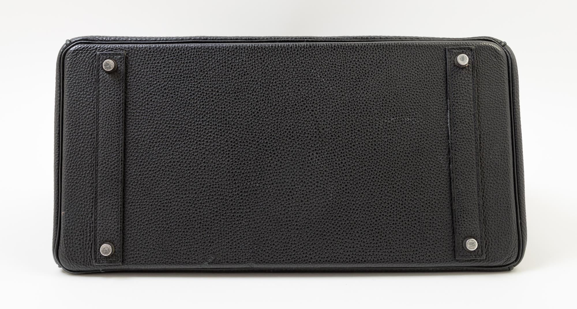 An Hermès Black Togo 40cm Birkin Bag, 16" x 11.25" x 8"; Handle drop: 5.5".