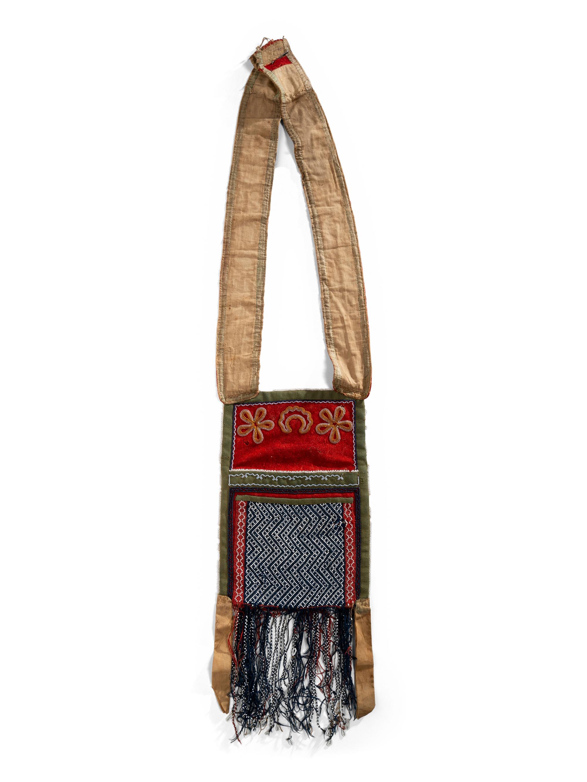 Early Great Lakes Double-Sided Bandolier Bag
