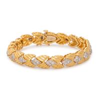 YELLOW GOLD AND DIAMOND BRACELET