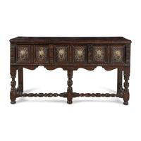 A Charles II Style Oak Console Table