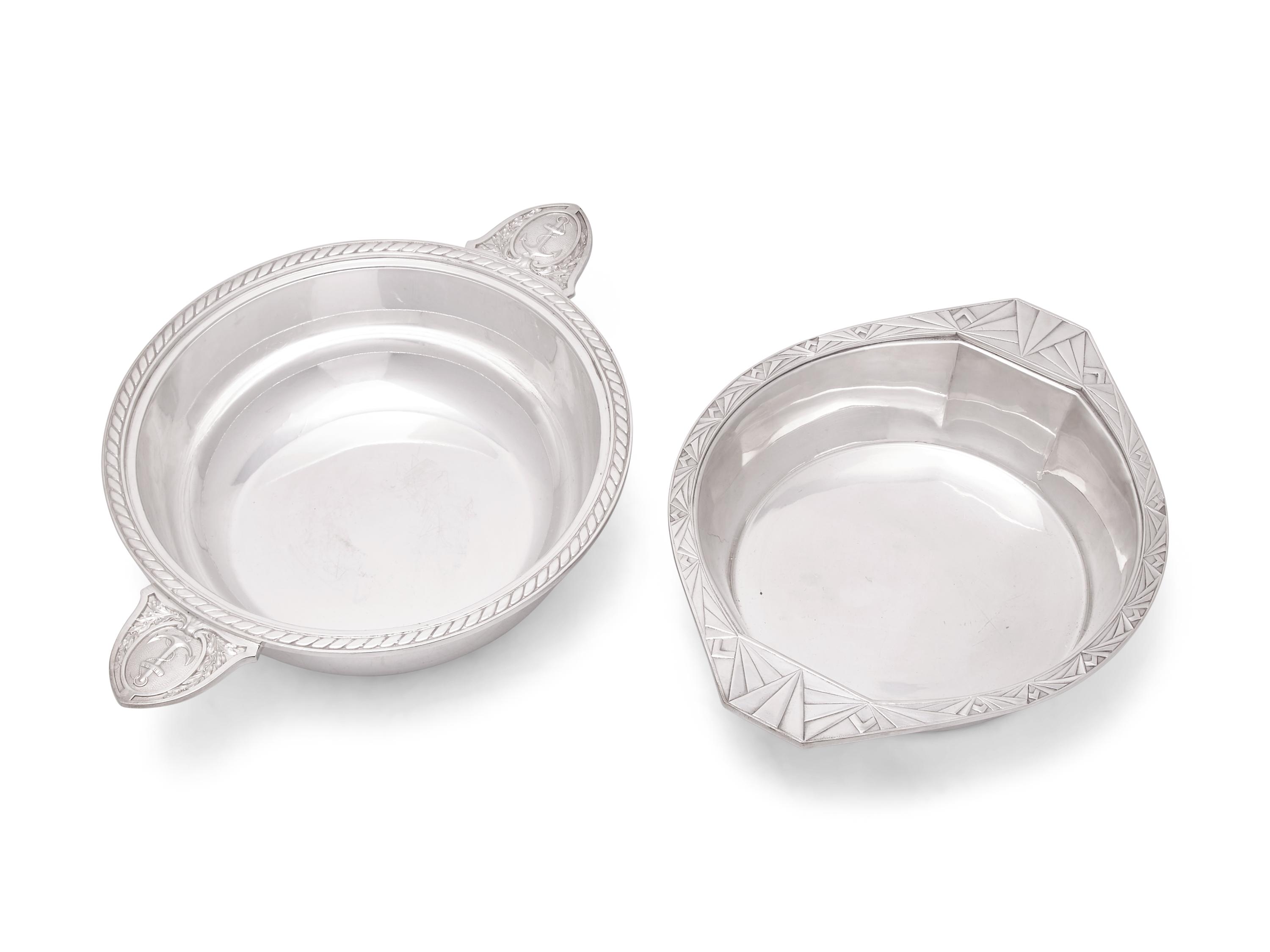 A Group of Ercuis Silver-Plate Tablewares