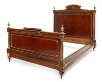 A Louis XVI Style Gilt Metal Mounted Bed Height of bed frame 59 inches. — LATE 19TH/EARLY 20TH CENTURY
