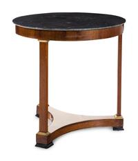 An Empire Mahogany Marble-Top Guéridon