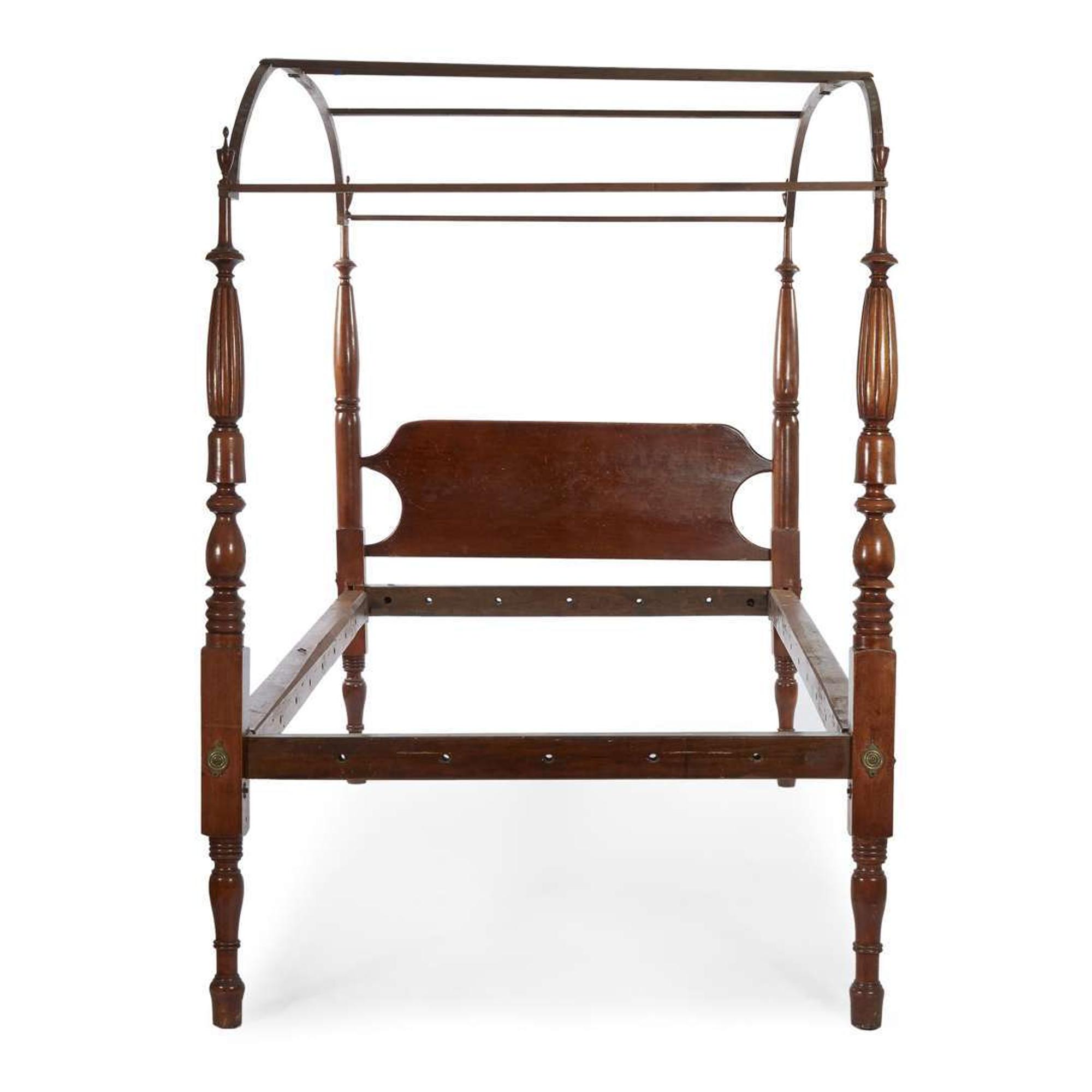 Federal maple field bed New England, early 19th century