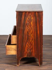 A Federal Grain Painted Pine Two-Drawer Blanket Chest